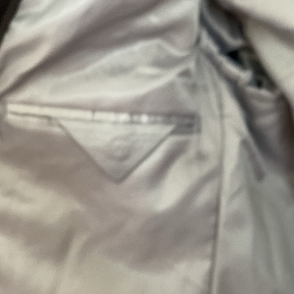 James Campbell Navy Wool Sportscoat Brown Elbow Patches & Removable Bibb. Small - Picture 9 of 12